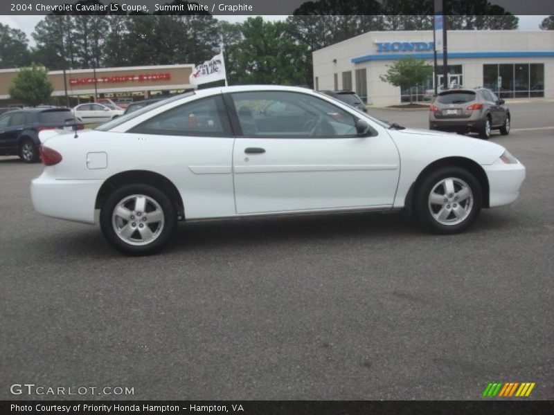 Summit White / Graphite 2004 Chevrolet Cavalier LS Coupe