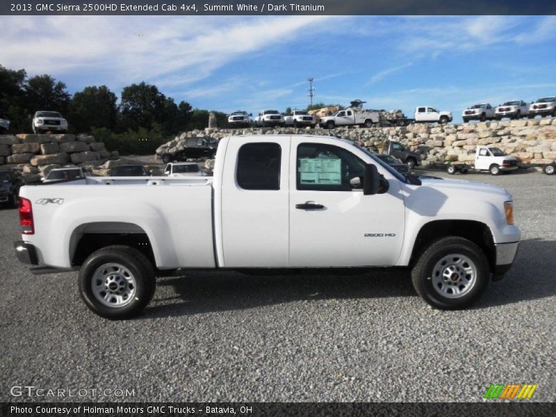 Summit White / Dark Titanium 2013 GMC Sierra 2500HD Extended Cab 4x4