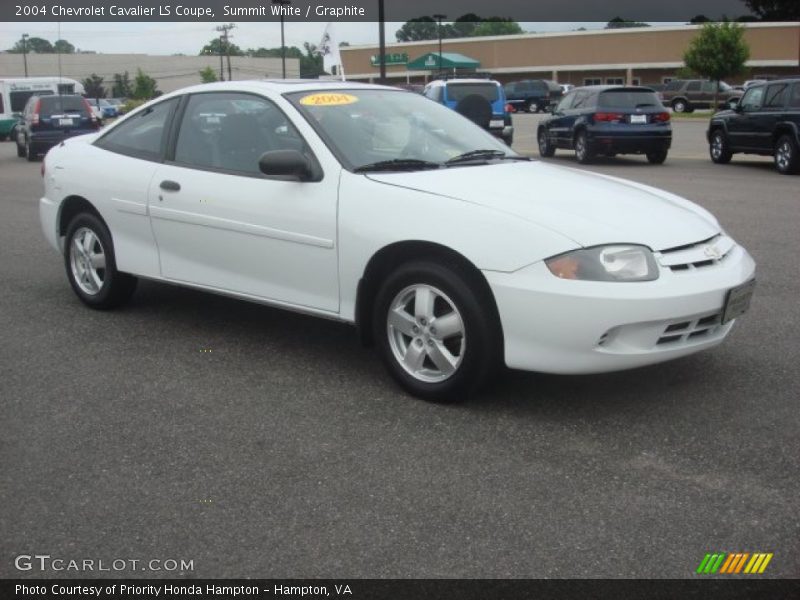 Summit White / Graphite 2004 Chevrolet Cavalier LS Coupe