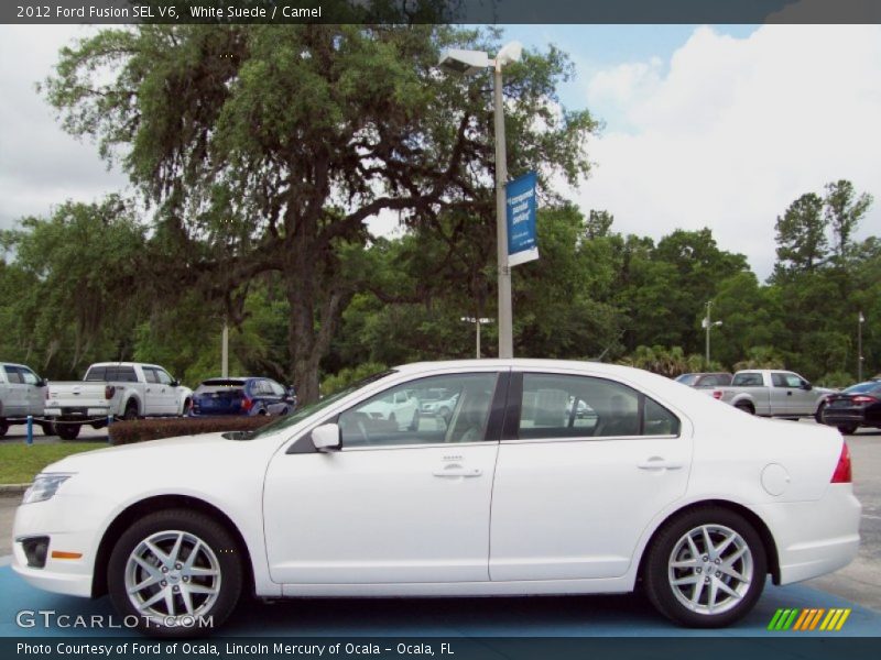 White Suede / Camel 2012 Ford Fusion SEL V6