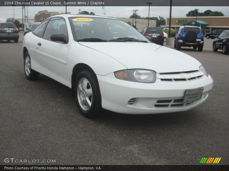 Summit White / Graphite 2004 Chevrolet Cavalier LS Coupe