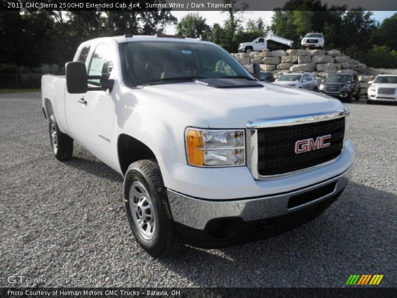 Summit White / Dark Titanium 2013 GMC Sierra 2500HD Extended Cab 4x4