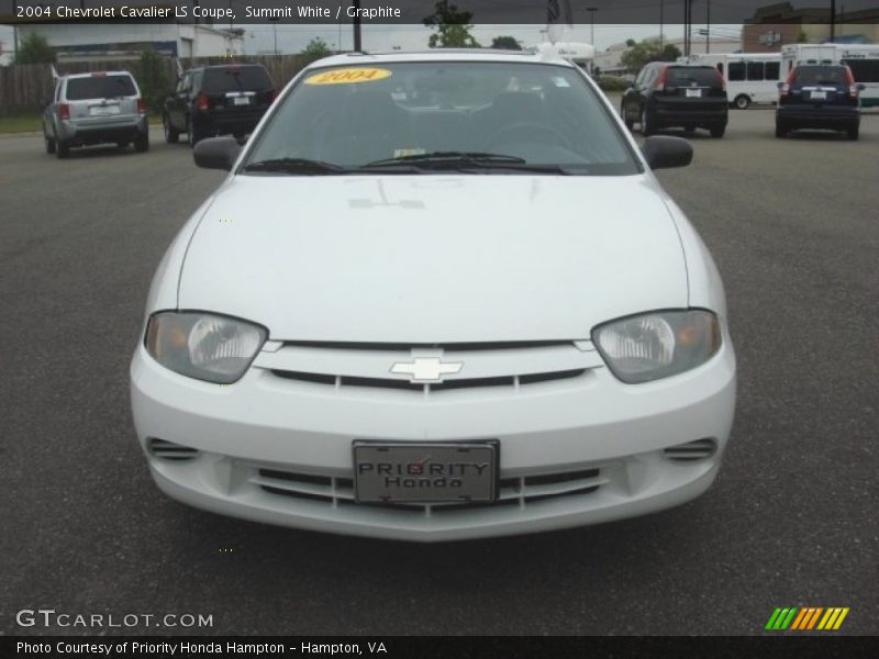 Summit White / Graphite 2004 Chevrolet Cavalier LS Coupe