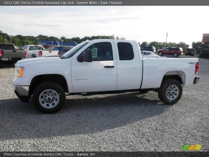 Summit White / Dark Titanium 2013 GMC Sierra 2500HD Extended Cab 4x4