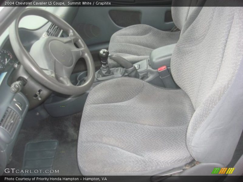 Summit White / Graphite 2004 Chevrolet Cavalier LS Coupe