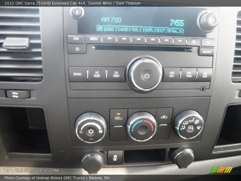 Summit White / Dark Titanium 2013 GMC Sierra 2500HD Extended Cab 4x4