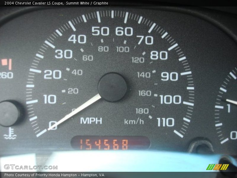 Summit White / Graphite 2004 Chevrolet Cavalier LS Coupe