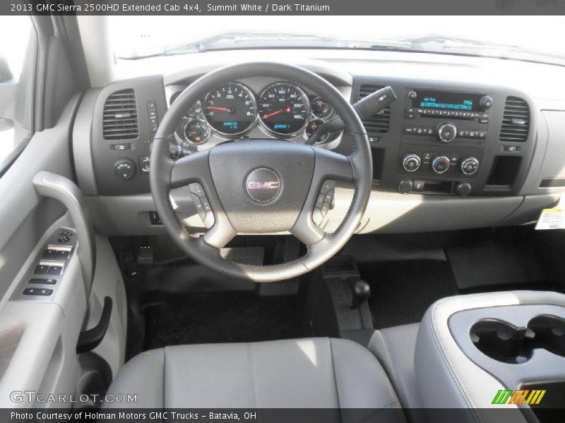 Summit White / Dark Titanium 2013 GMC Sierra 2500HD Extended Cab 4x4