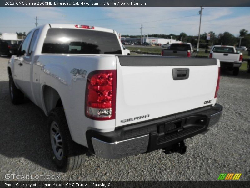 Summit White / Dark Titanium 2013 GMC Sierra 2500HD Extended Cab 4x4
