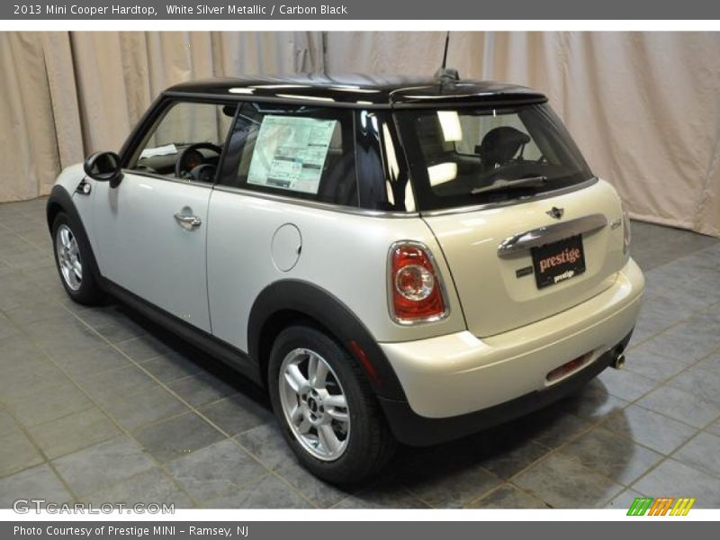 White Silver Metallic / Carbon Black 2013 Mini Cooper Hardtop