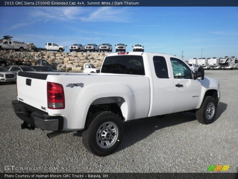 Summit White / Dark Titanium 2013 GMC Sierra 2500HD Extended Cab 4x4