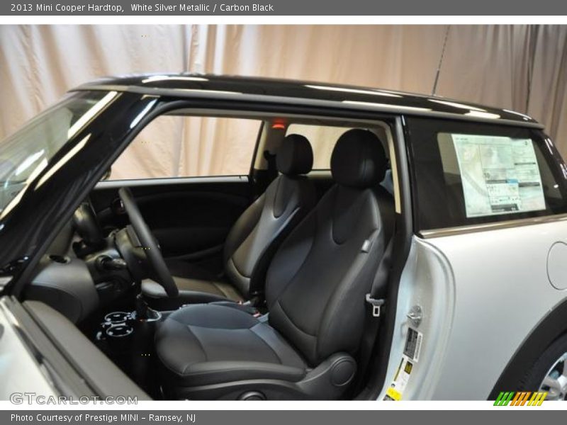 White Silver Metallic / Carbon Black 2013 Mini Cooper Hardtop