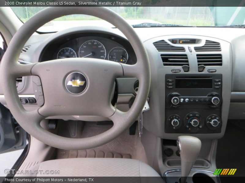 Silverstone Metallic / Titanium Gray 2008 Chevrolet Malibu Classic LS Sedan