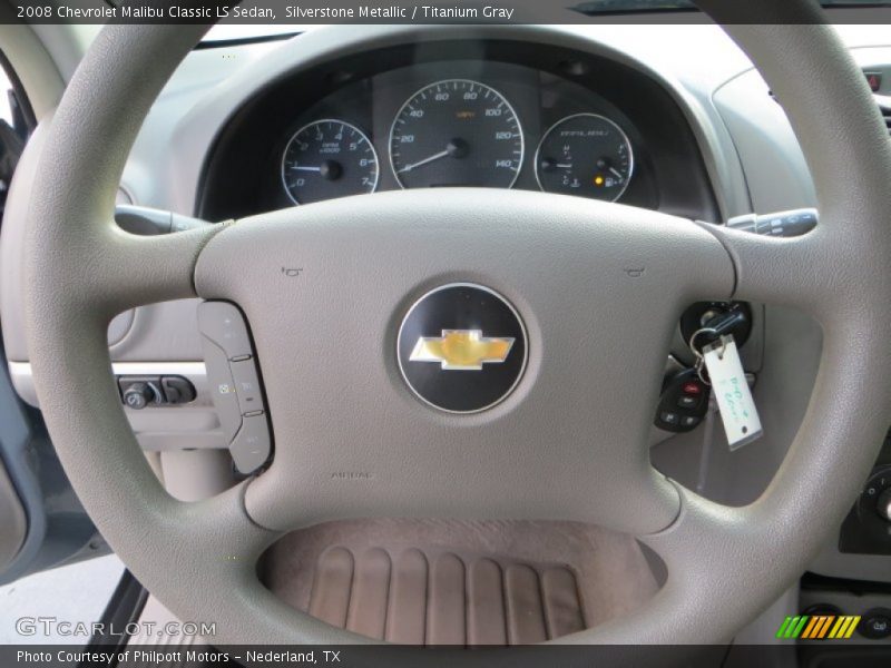 Silverstone Metallic / Titanium Gray 2008 Chevrolet Malibu Classic LS Sedan