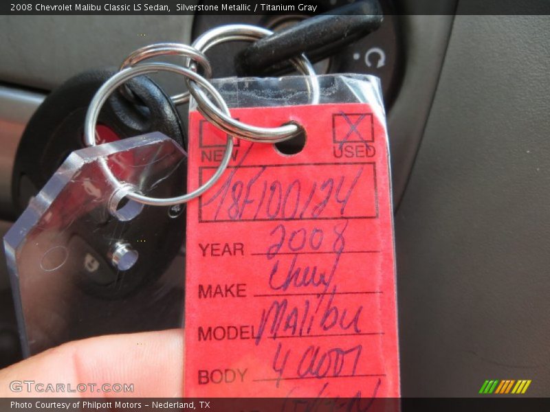 Silverstone Metallic / Titanium Gray 2008 Chevrolet Malibu Classic LS Sedan