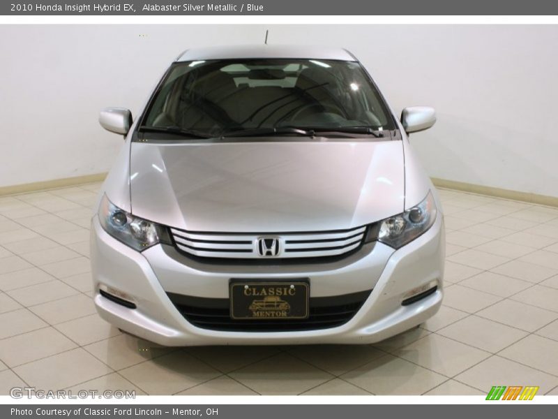 Alabaster Silver Metallic / Blue 2010 Honda Insight Hybrid EX