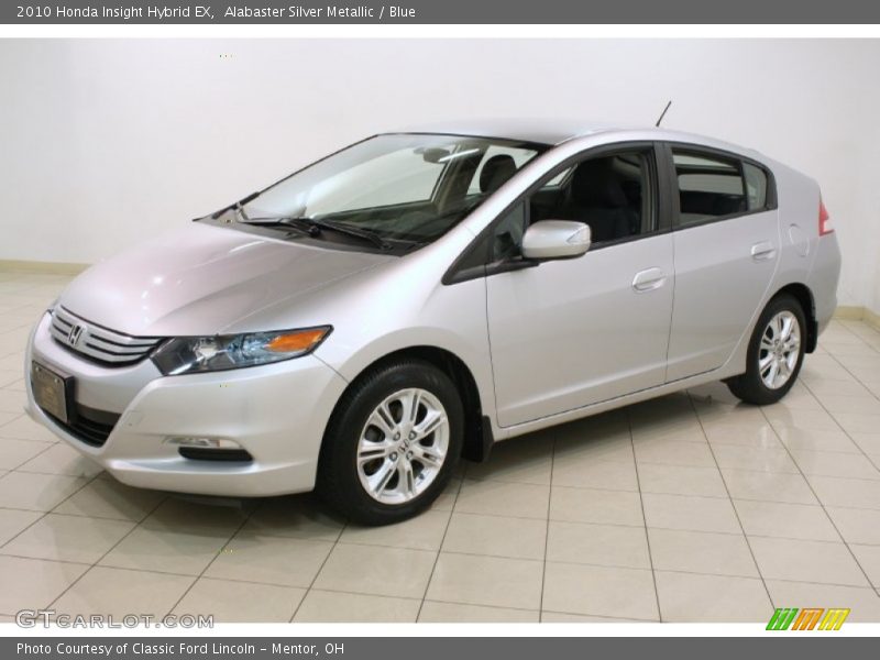 Alabaster Silver Metallic / Blue 2010 Honda Insight Hybrid EX