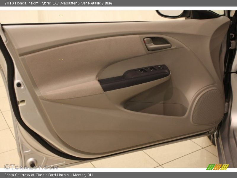 Alabaster Silver Metallic / Blue 2010 Honda Insight Hybrid EX