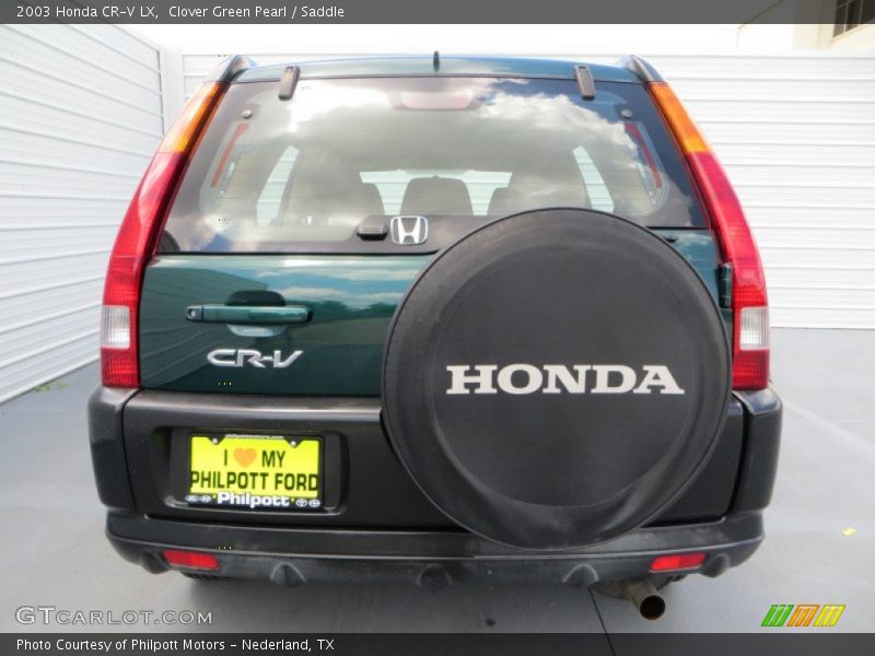 Clover Green Pearl / Saddle 2003 Honda CR-V LX