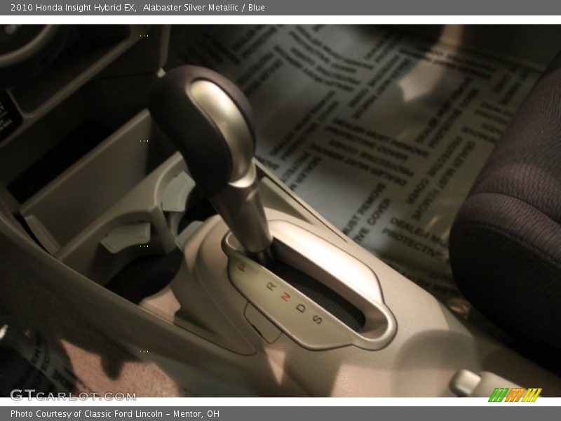 Alabaster Silver Metallic / Blue 2010 Honda Insight Hybrid EX