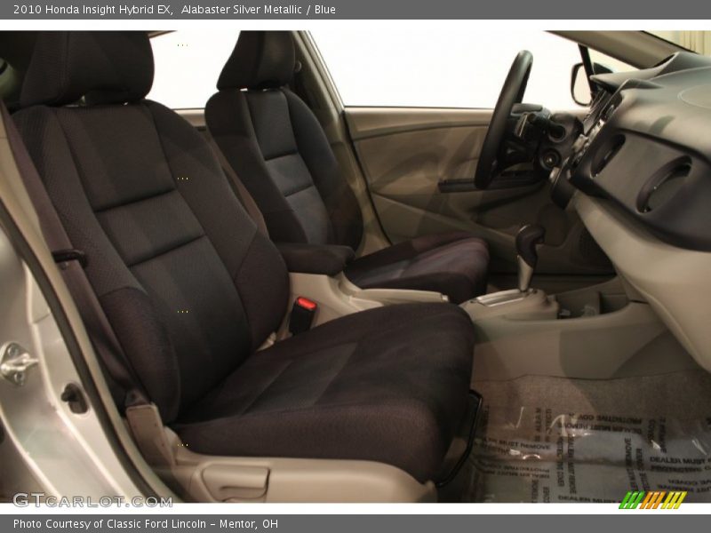 Alabaster Silver Metallic / Blue 2010 Honda Insight Hybrid EX