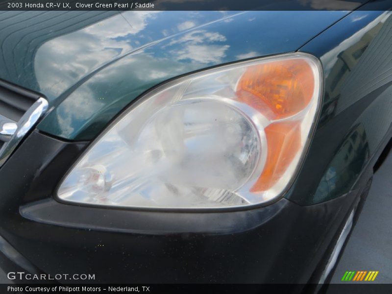 Clover Green Pearl / Saddle 2003 Honda CR-V LX