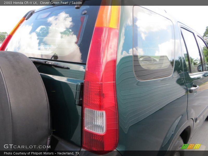 Clover Green Pearl / Saddle 2003 Honda CR-V LX