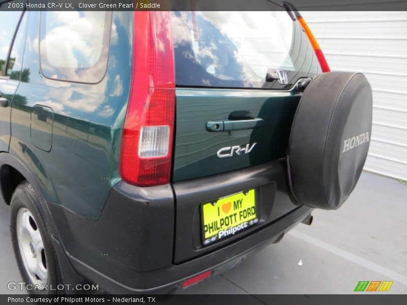 Clover Green Pearl / Saddle 2003 Honda CR-V LX