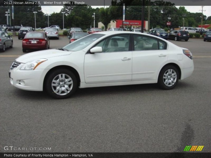Winter Frost White / Blonde 2012 Nissan Altima 2.5