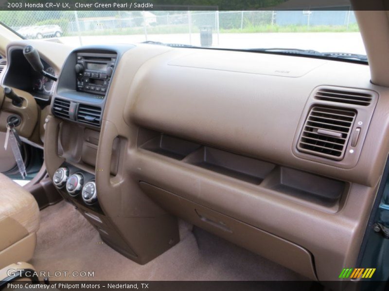 Clover Green Pearl / Saddle 2003 Honda CR-V LX
