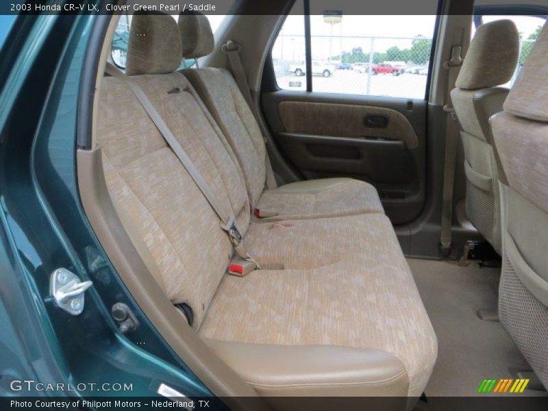 Clover Green Pearl / Saddle 2003 Honda CR-V LX