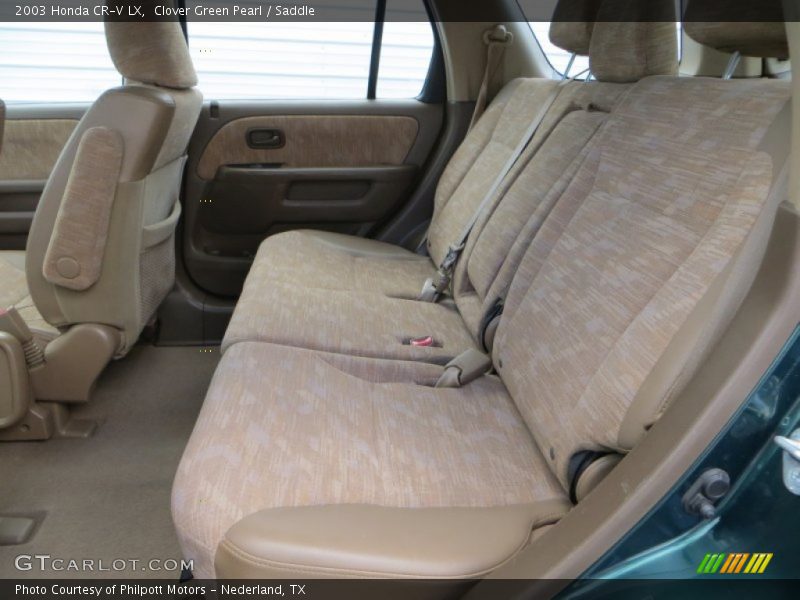 Clover Green Pearl / Saddle 2003 Honda CR-V LX
