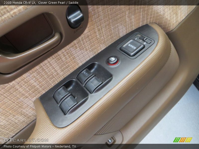 Clover Green Pearl / Saddle 2003 Honda CR-V LX