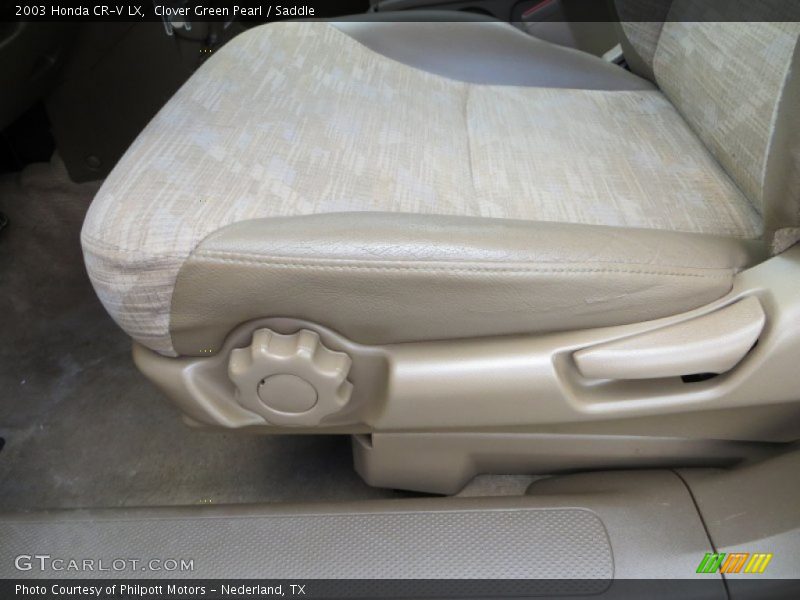 Clover Green Pearl / Saddle 2003 Honda CR-V LX