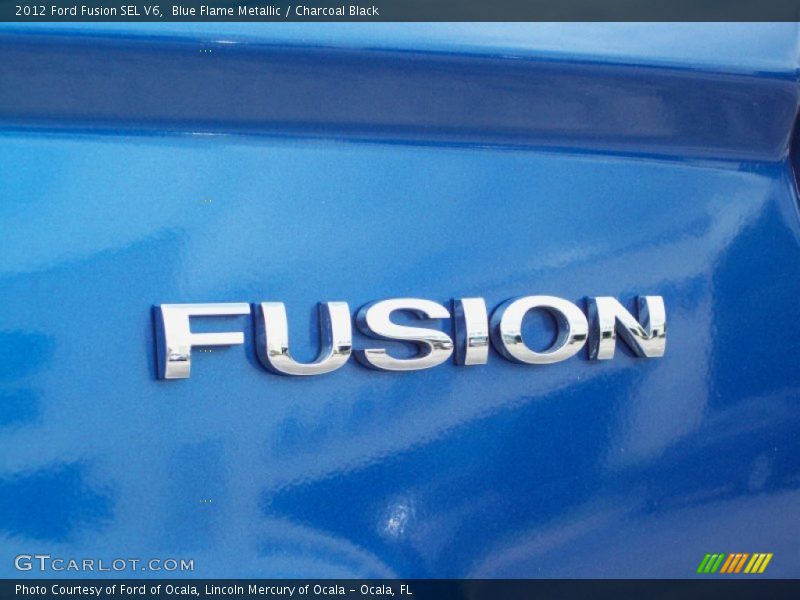 Blue Flame Metallic / Charcoal Black 2012 Ford Fusion SEL V6