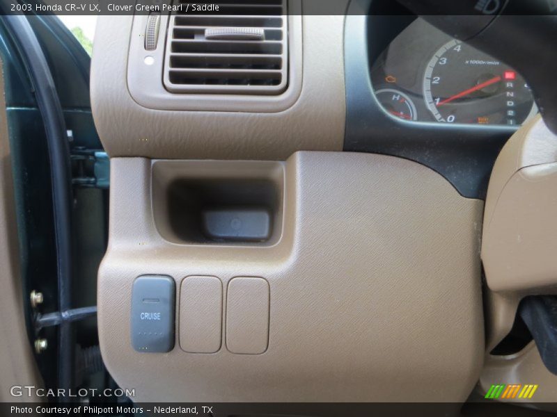 Clover Green Pearl / Saddle 2003 Honda CR-V LX