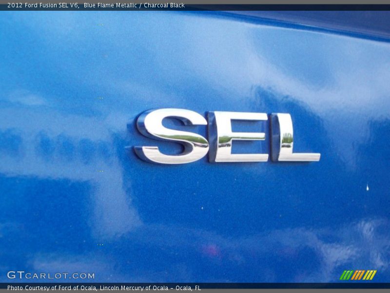 Blue Flame Metallic / Charcoal Black 2012 Ford Fusion SEL V6