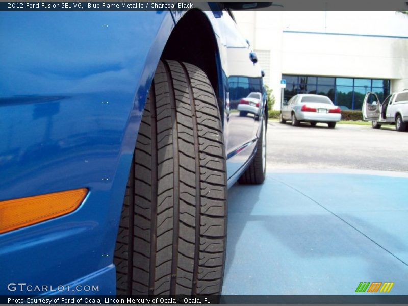 Blue Flame Metallic / Charcoal Black 2012 Ford Fusion SEL V6