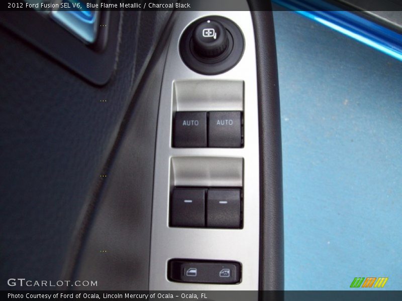 Blue Flame Metallic / Charcoal Black 2012 Ford Fusion SEL V6