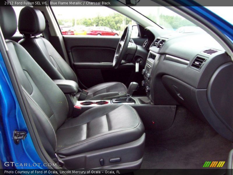 Blue Flame Metallic / Charcoal Black 2012 Ford Fusion SEL V6