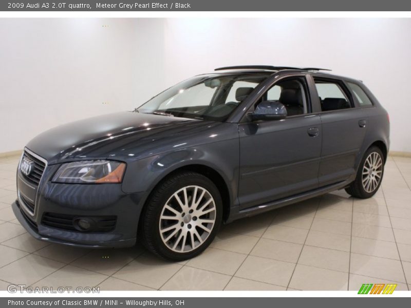 Meteor Grey Pearl Effect / Black 2009 Audi A3 2.0T quattro