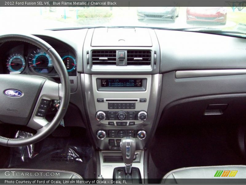 Blue Flame Metallic / Charcoal Black 2012 Ford Fusion SEL V6
