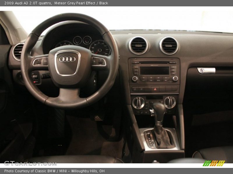 Meteor Grey Pearl Effect / Black 2009 Audi A3 2.0T quattro