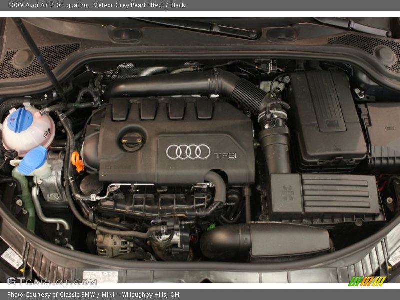 Meteor Grey Pearl Effect / Black 2009 Audi A3 2.0T quattro