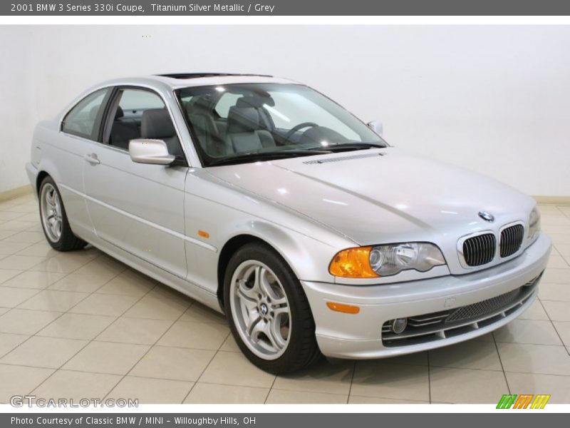 Titanium Silver Metallic / Grey 2001 BMW 3 Series 330i Coupe