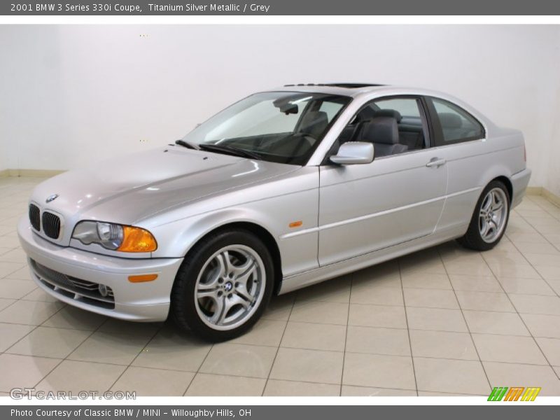 Titanium Silver Metallic / Grey 2001 BMW 3 Series 330i Coupe