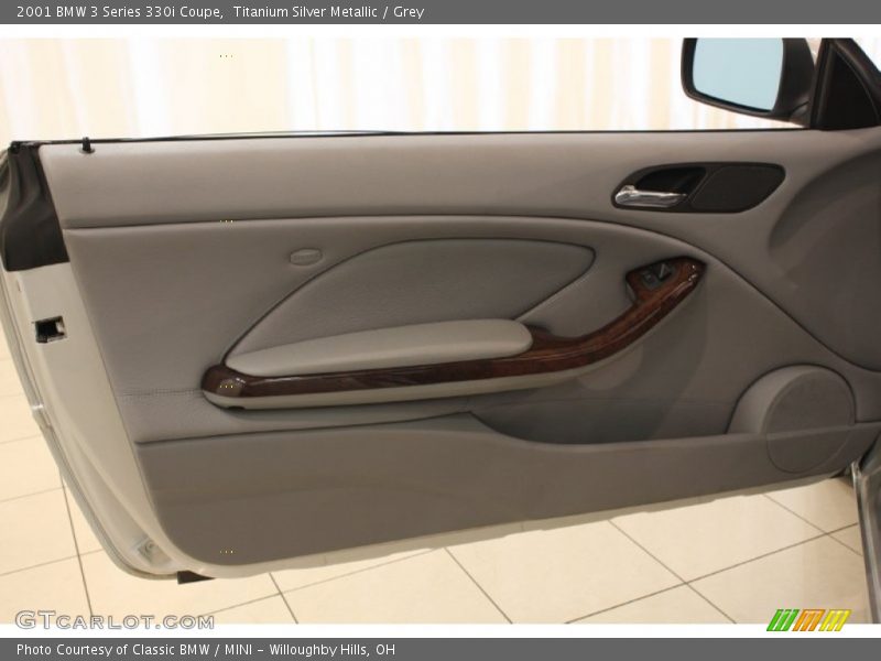 Titanium Silver Metallic / Grey 2001 BMW 3 Series 330i Coupe