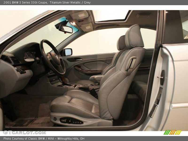 Titanium Silver Metallic / Grey 2001 BMW 3 Series 330i Coupe