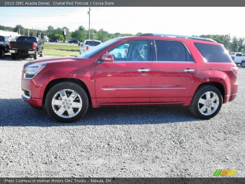 Crystal Red Tintcoat / Cocoa Dune 2013 GMC Acadia Denali