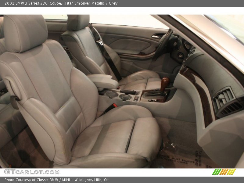 Titanium Silver Metallic / Grey 2001 BMW 3 Series 330i Coupe